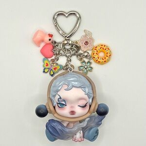 Skullpanda Ink Plum Blossom DIY Keychain - The Wind